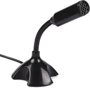 Supporto per Microfono Desktop Mini - Microfono USB - Flessibile e Portatile - Ideale per Chat Online - Adatto per PC e Laptop