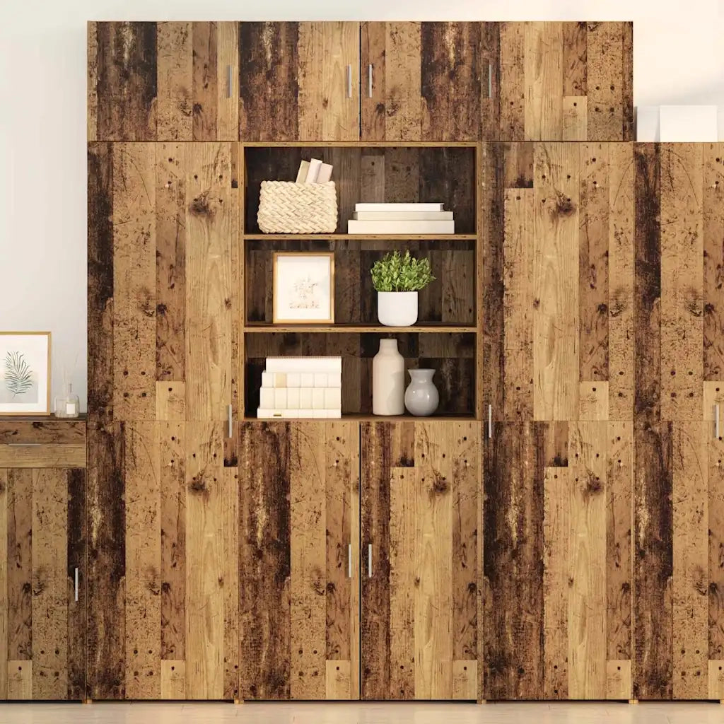 Credenza-Buffet-Armadio da cucina Legno vecchio 80 x 42,5 x 185 cm Legno multistrato