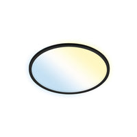 Plafoniera Moderna Slim Brilo Smart Plastica Nero Led 22W 3000K