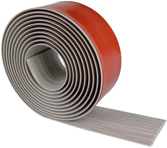Profilo di transizione autoadesivo, profilo di transizione in PVC, striscia di transizione 5 cm x 200 cm, guida di transizione per pavimento in moquette