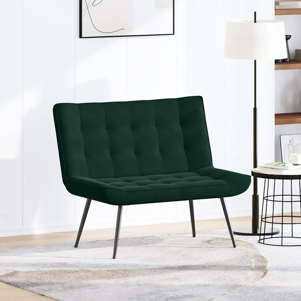 Panca Verde Scuro 110x74x84 cm in Velluto CFW2139280
