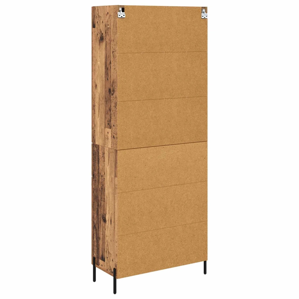 Credenza | Madia | Buffet da pranzo | Armadio da pranzo Legno vecchio 69,5 x 34 x 180 cm Legno multistrato