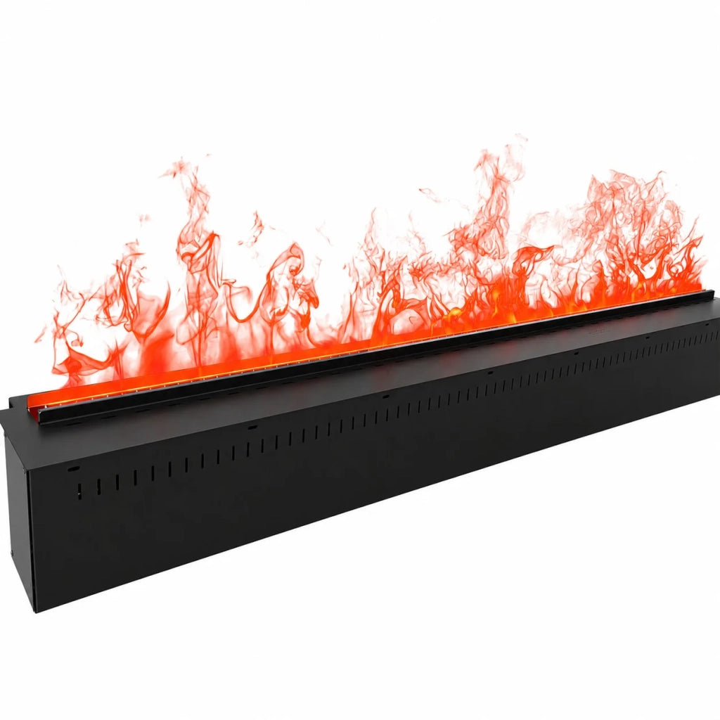 Camino Elettrico da Incasso Divina Fire VAPOR100 - Effetto Fiamma 3D a Vapore Acqueo, 7 Colori LED, Controllo APP e Telecomando, 100 cm - Divina Fire