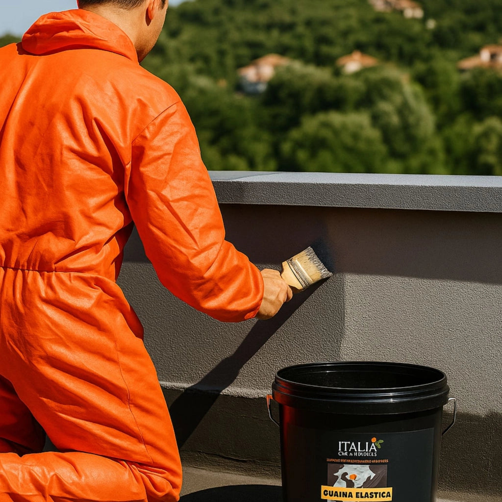 Italia colorpaint guaina liquida elastica protettivo elastomerico per terrazze *** tinta grigio, contenuto kg 20, con...