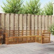 Set divani 5 pcs Naturale Legno di Acacia Massello 3374809