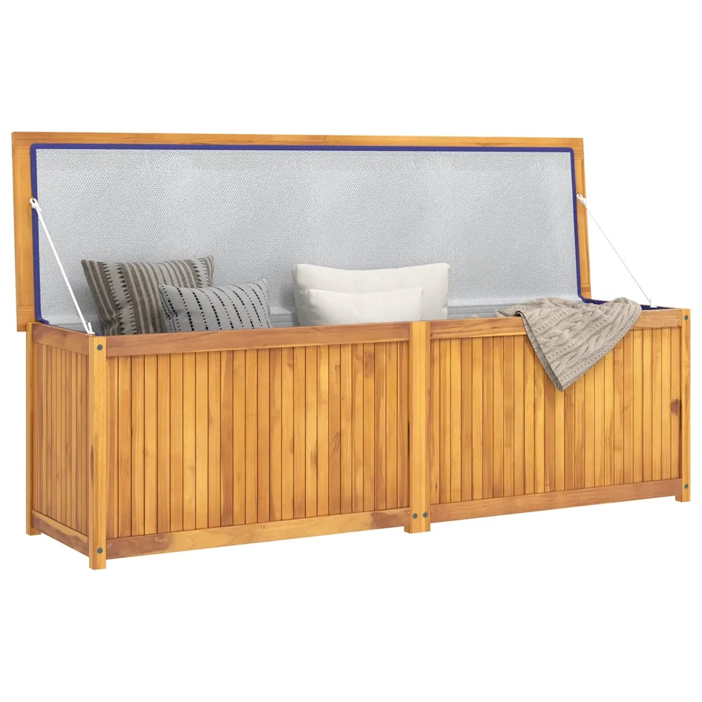 Cassa da Giardino 175x50x55 cm in Legno Massello di Teak 318734
