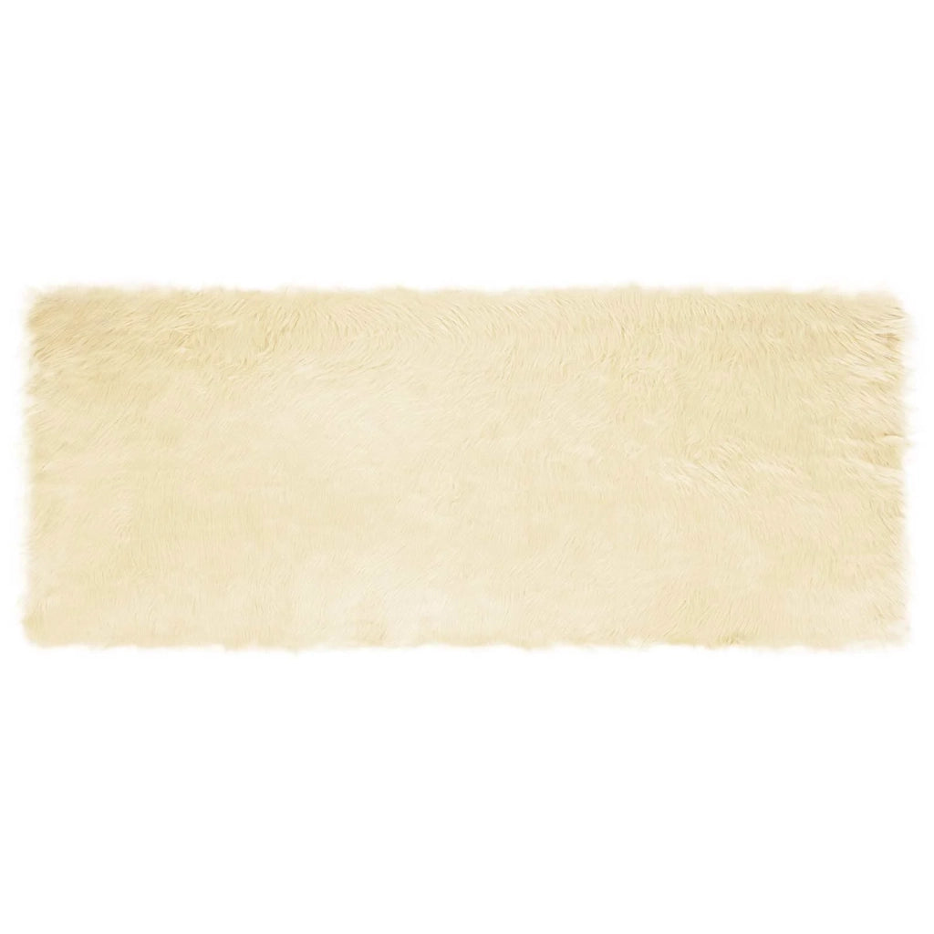 Tappeto in finta TAFALLA Crema 80 x 200 cm Poliestere