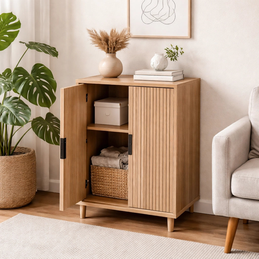 MOBILE A 2 ANTE IN ROVERE 60x40x80 cm