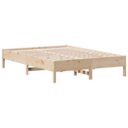 Letto matrimoniale | Letto per adulti | Letto senza Materasso 120x200 cm in Legno Massello di Pino