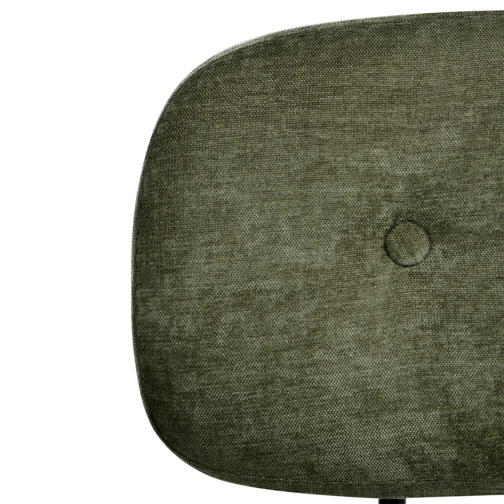 Sedia da ufficio tradizionale in tessuto girevole regolabile verde stile moderno home office