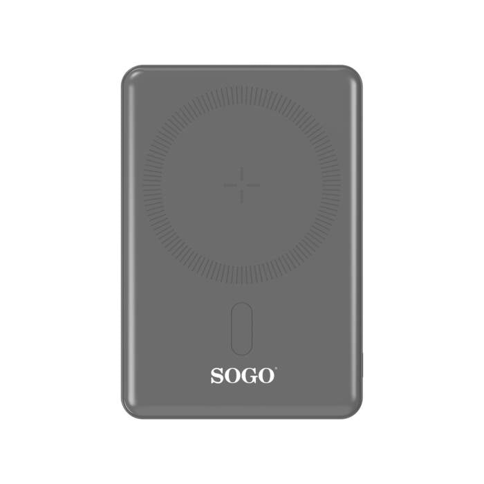 Caricabatterie wireless portatile magnetico 5000mAh, ricarica rapida 22,5W, compatibile iPhone MagSafe - SOGO