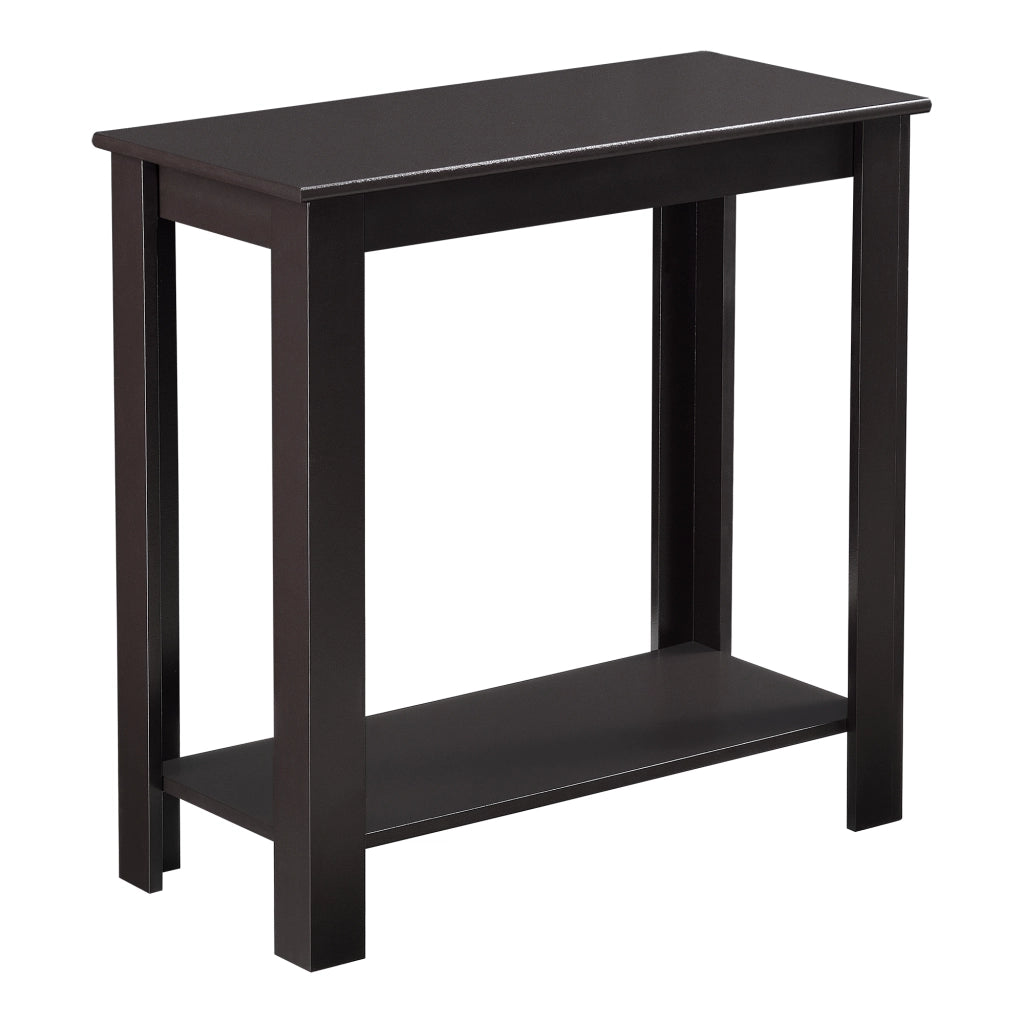 Tavolino Laterale Chur da Divano con Ripiano 61 x 60 x 30 cm - Color Caffè [en.casa]