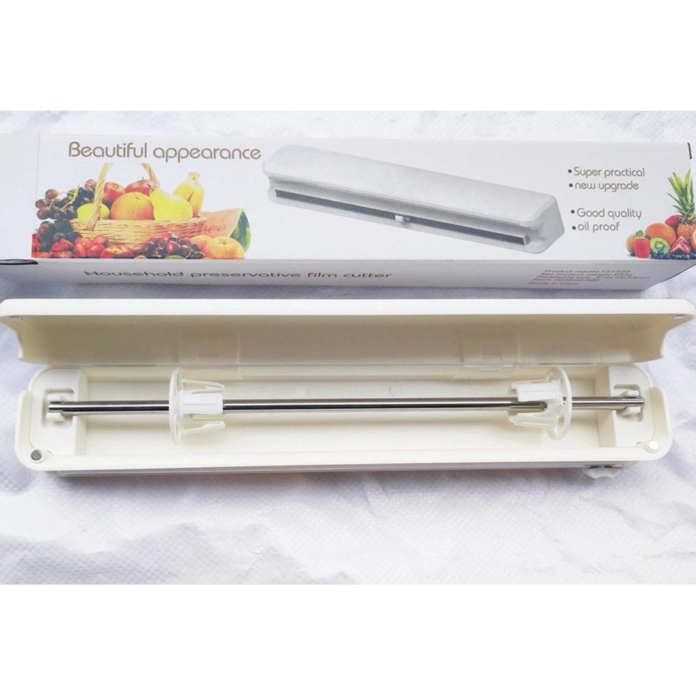 Trade Shop - Dispenser Per Pellicola Trasparente Alimenti O Carta Alluminio Con Taglierino -