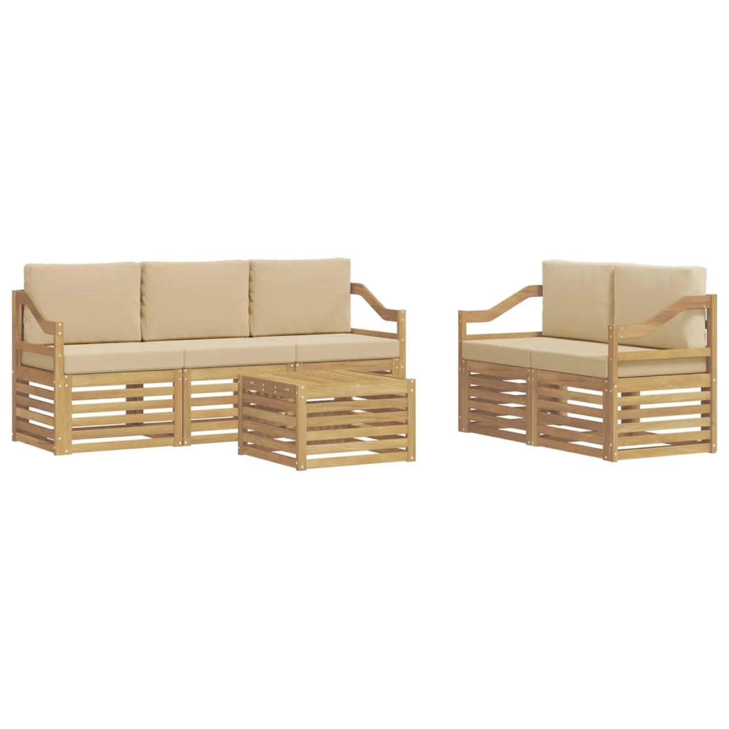 Set divani Legno di Acacia Massello