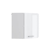 Vicco Mobile angolare da cucina Bianco lucido 57 cm