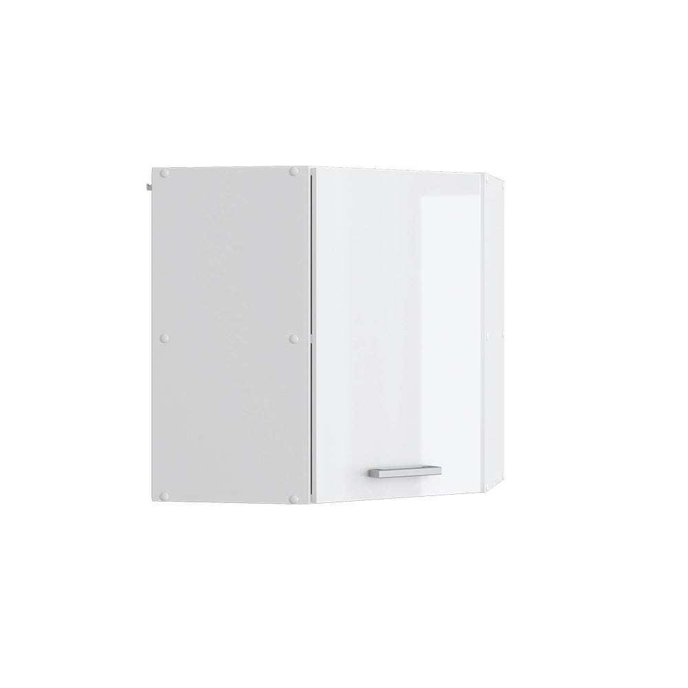Vicco Mobile angolare da cucina Bianco lucido 57 cm