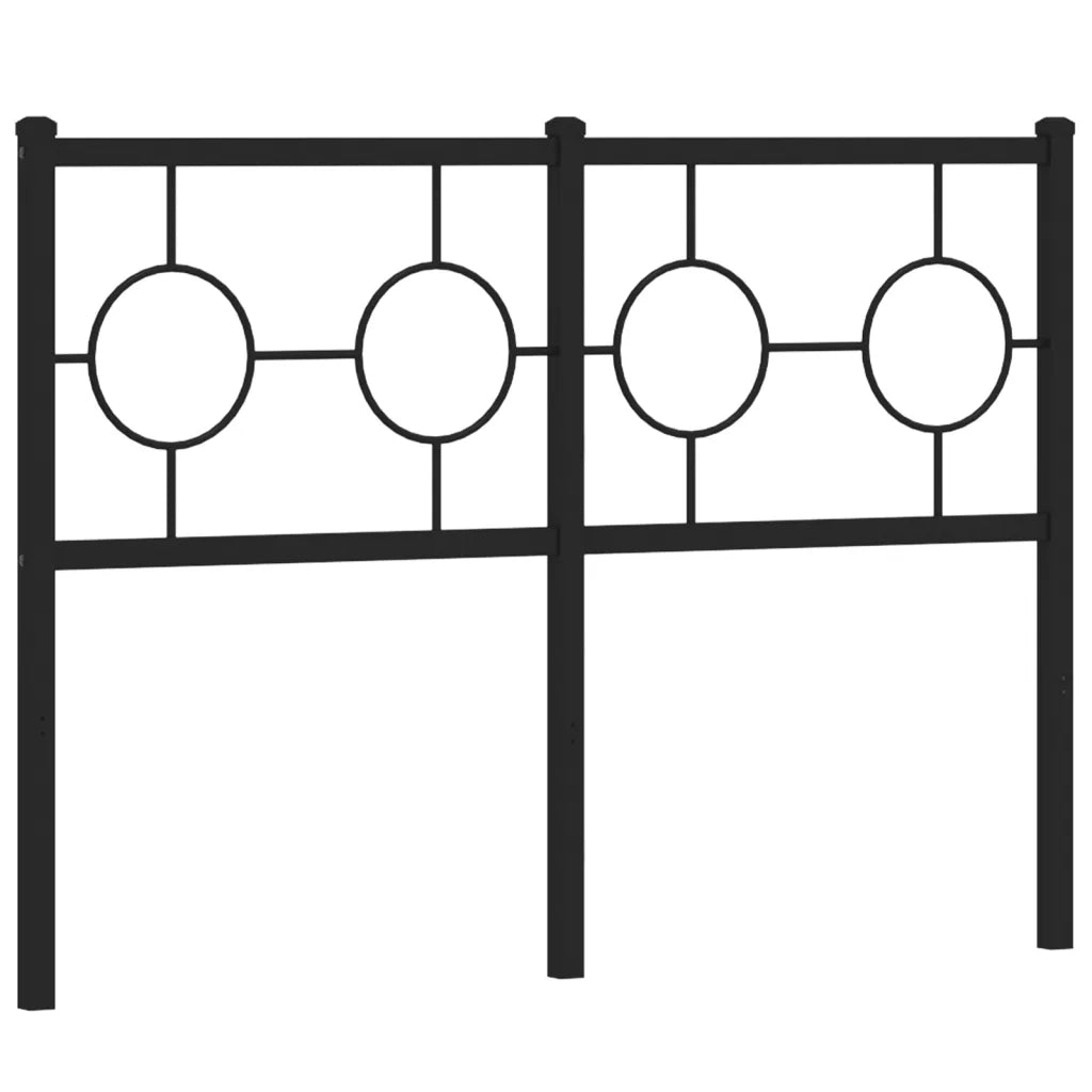 Testiera | Testata di Ricambio in Metallo Nero 120 cm