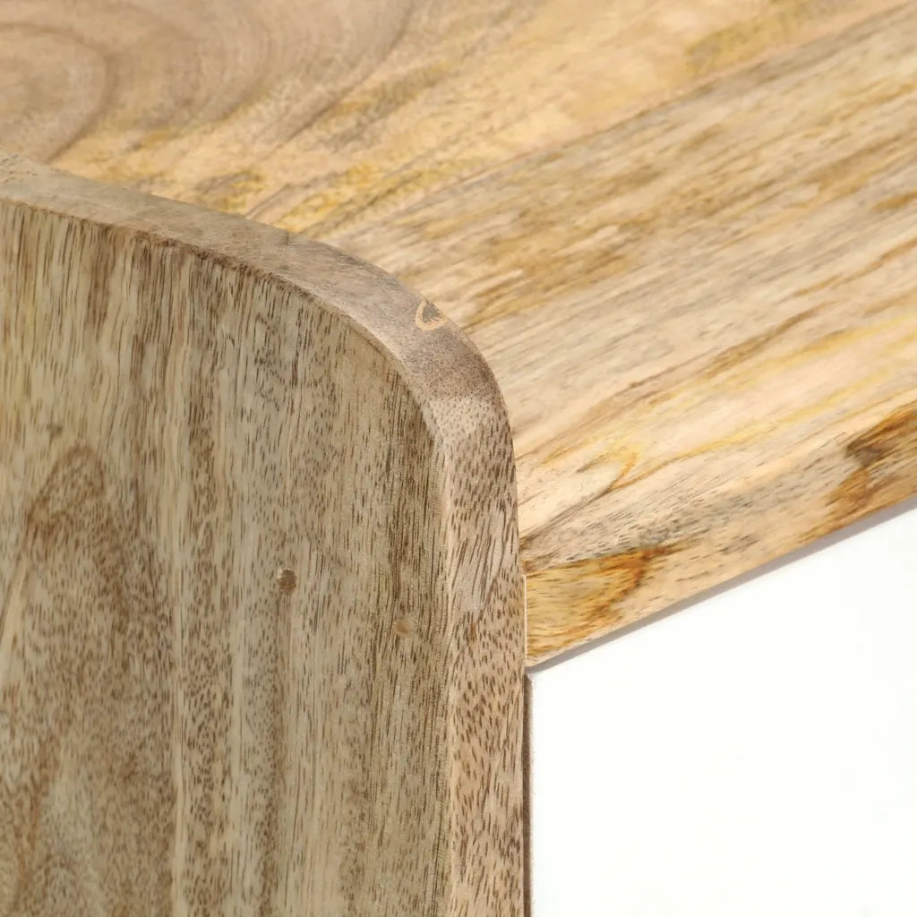 Comodino 47x35x63 cm in Legno Massello di Mango