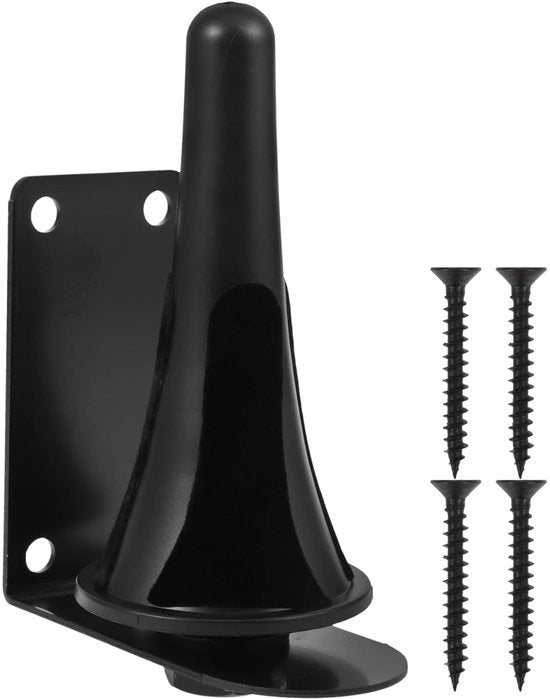 Sostegno stabile per clarinetto/flauto - Tubi neri - Materiale plastico/ferro - Progettato per risparmiare spazio - Incluso: viti - Standard per strumenti