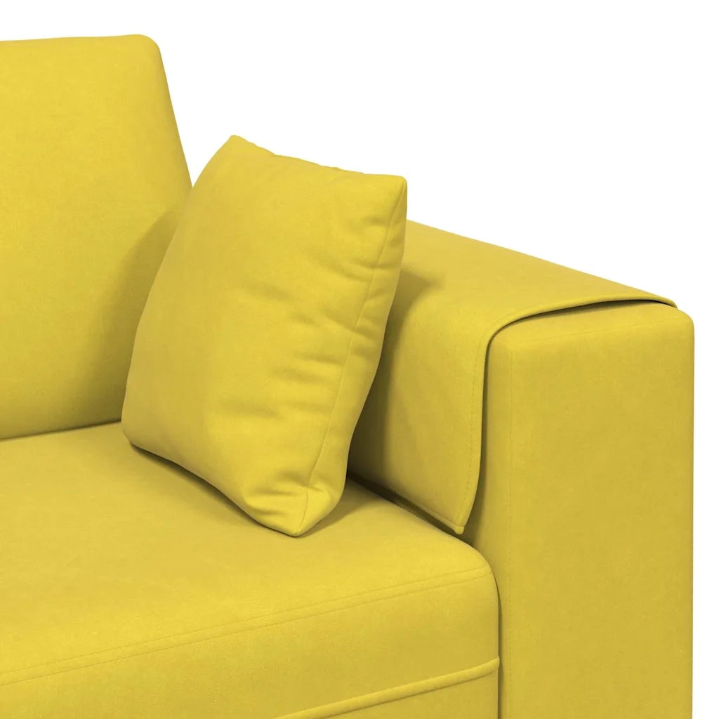 Divano | Divano da soggiorno | Sofa Giallo 250 x 77 x 76 cm Velluto