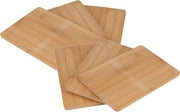 6 pezzi di pannelli di bambù da taglio 22 x 14 cm - tavolo di legno per cucina - piatto da servizio per cucina - pannelli naturali