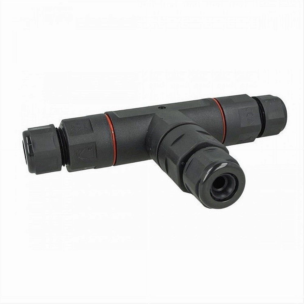Trade Shop - Connettore Di Giunzione Forma T Impermeabile Ip68 Collegamento 3 Posti Cavo Cn-t -