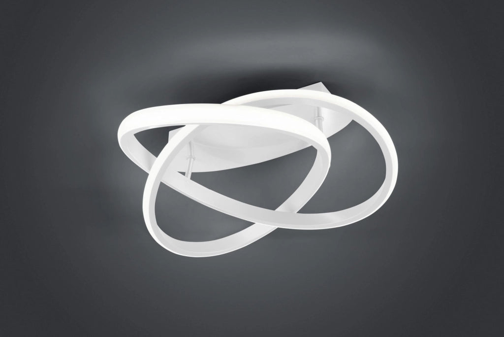 COURSE PLAFONIERA LED 18W · 1x 2400lm, 4000K SPIRALE BIANCA CON REGOLAZIONE INTENSITA' CON INTERRUTTORE D.45CM
