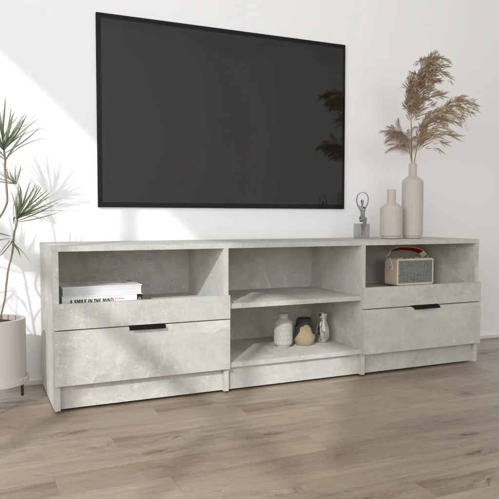 Mobile per TV Grigio Cemento 150x33,5x45cm Legno Ingegnerizzato 811461