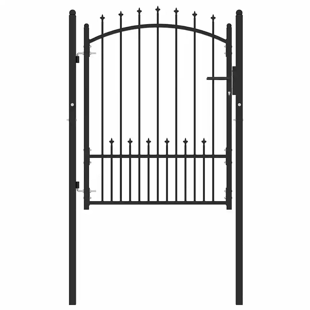 Cancello della recinzione con punte EMMEN 100 x 125 cm CFW3517064