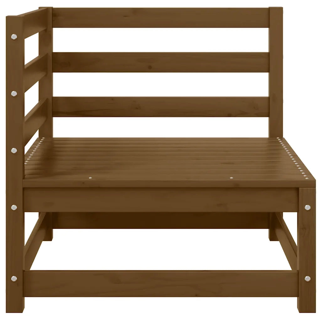 Set Divani da Giardino 2 pz Ambra in Legno Massello di Pino 805693