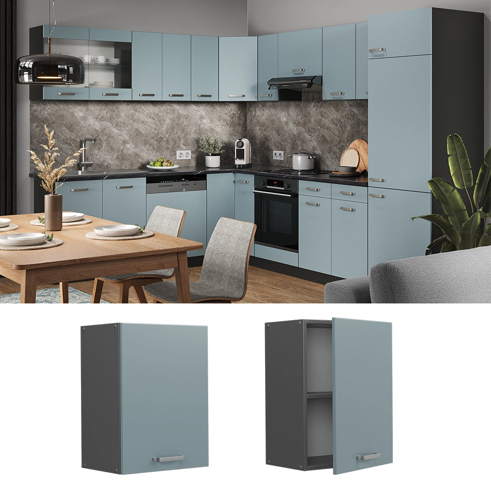 Vicco Pensile da cucina Grigio-blu 45 cm