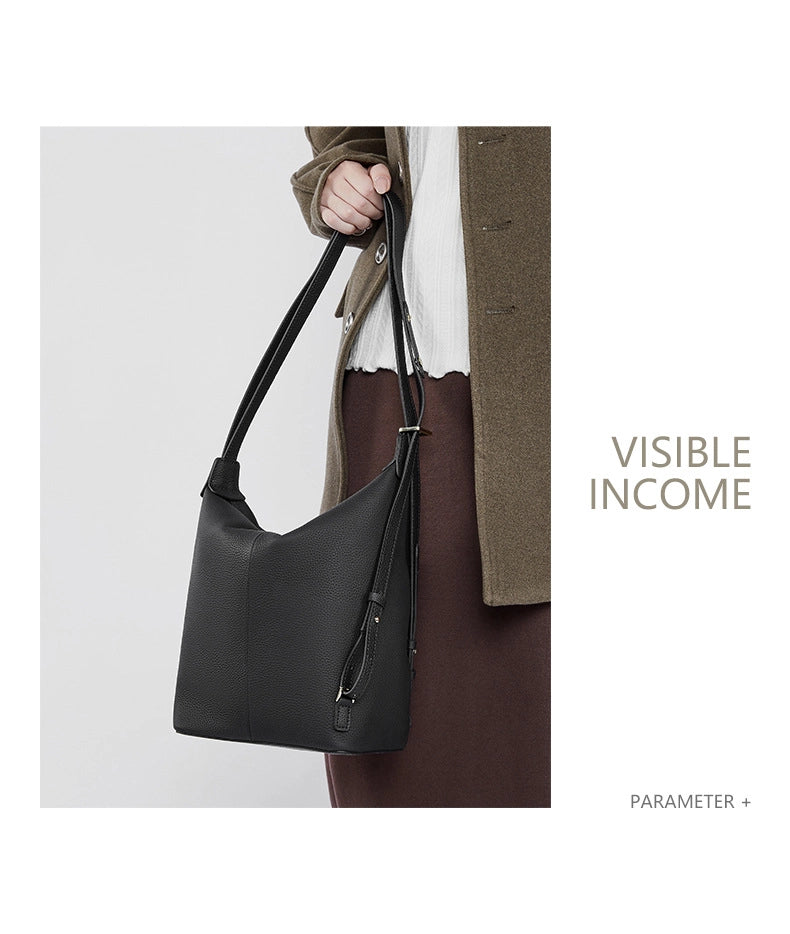 Borse e borsette da donna in vera pelle, nere