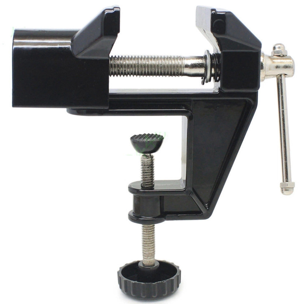Trade Shop - Morsa Da Banco 50 Mm Fisso Tavolo Morsetto Girevole Base Fissa -