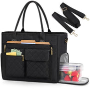 Tas da donna con contenitore isolante per pasti, tasca laptop per donna, borsa da lavoro leggera, tasca infermiera