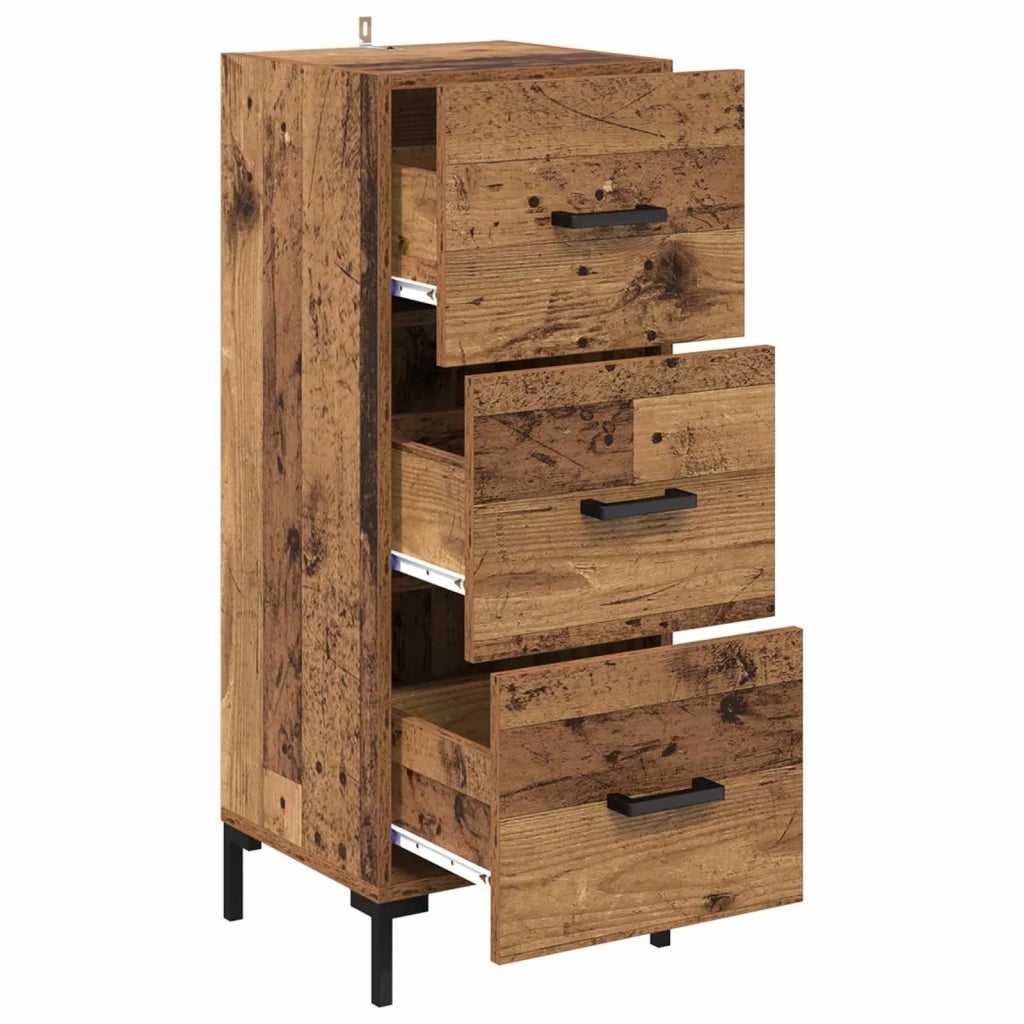 Credenza | Madia | Buffet da pranzo | Armadio da pranzo Legno vecchio 34,5 x 34 x 90 cm Legno multistrato