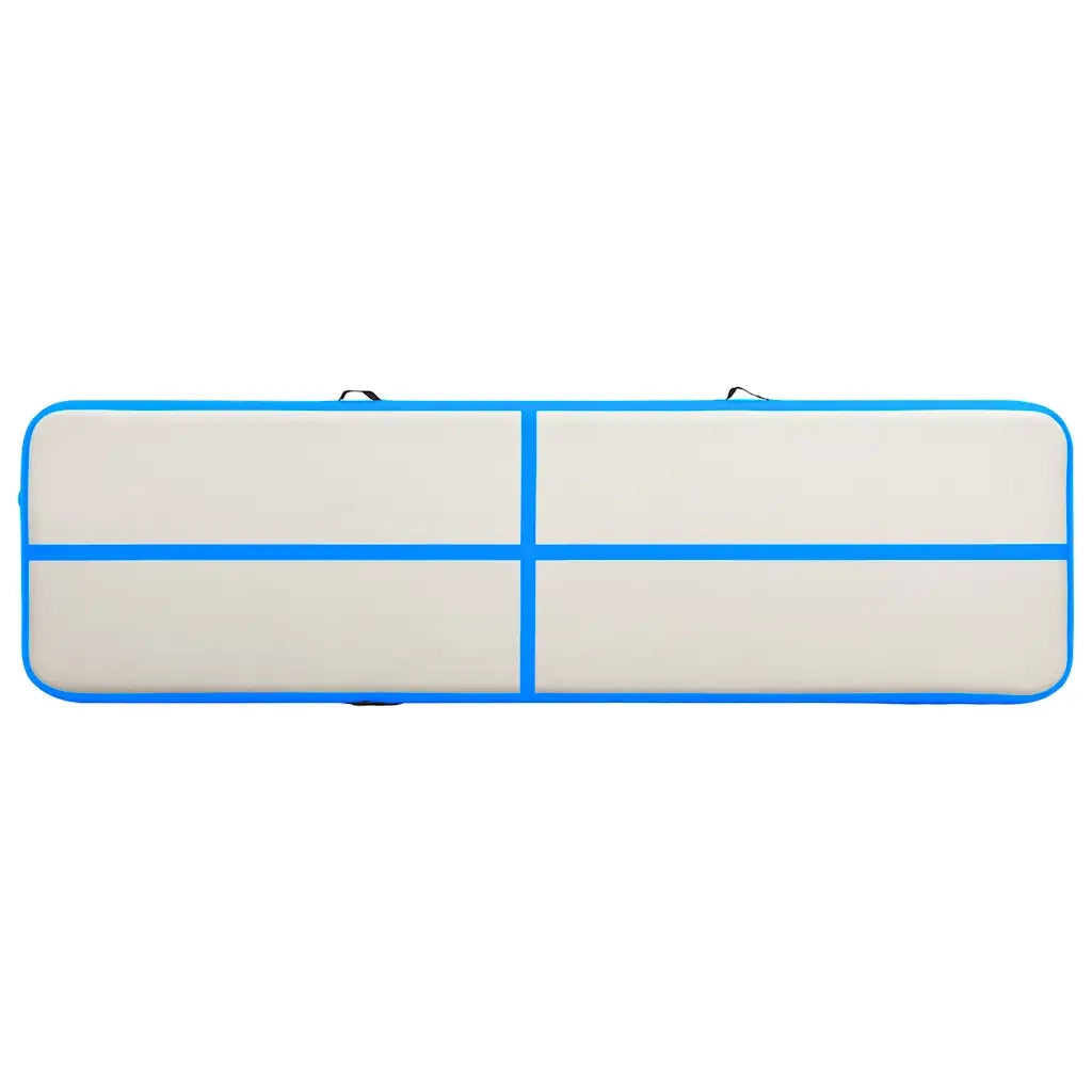 Tappetino Ginnastica Gonfiabile con Pompa 700x100x15cm PVC Blu cod mxl 76516