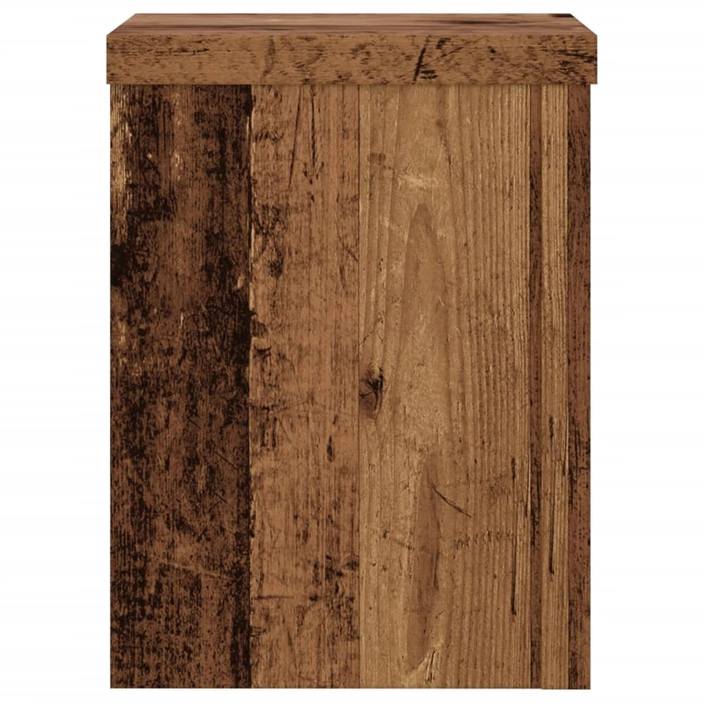 Portavasi mobili per fiori set da 2 legno di recupero legno ingegnerizzato marrone 02_0045380