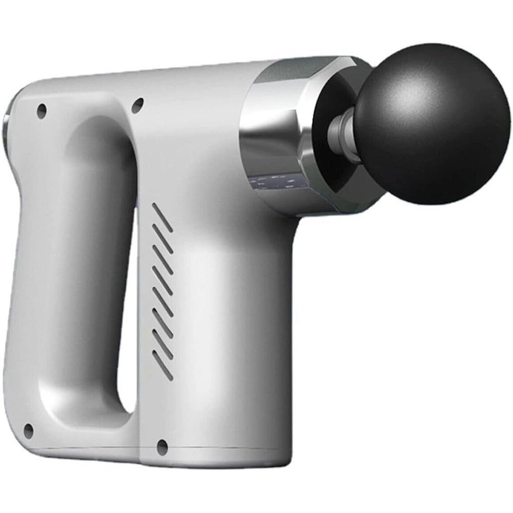 Trade Shop - Pistola Massaggiante Professionale 4 Testine 5 Velocità Fascial Gun Ricaricabile -