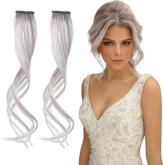 Accessorio per capelli con clippony ondulato e ricci per frontale - Finta frangia naturale per lato sottile - Accessorio per capelli con finta frangia per donne - Clippony multifunzionale con frontale laterale - Estensione capelli con clipons stilevole