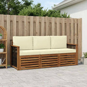 Set divani 3 pz Legno di Acacia Massello 3383961