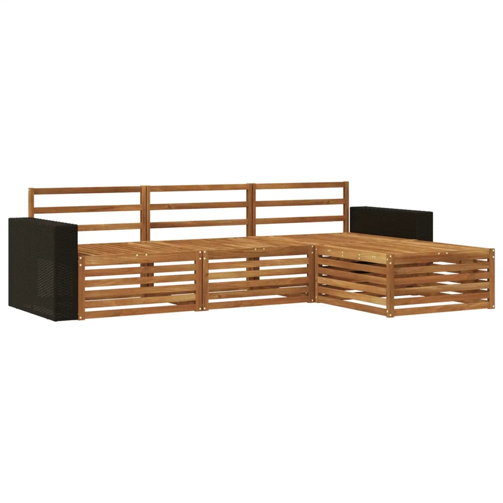 Set di divani da esterno 5 pcs Legno di Acacia Massello 3383212