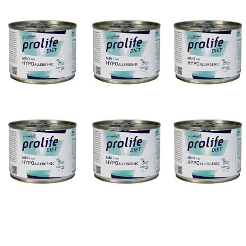 Hypoallergenic Mini Prolife umido per cani - CONFEZIONE RISPARMIO 6X200GR