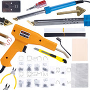 Saldatore a Ferro Blue Lark 80W BL80W con Set Accessori + Graffatrice per Plastica con 200 Graffette + 800 Graffette 8