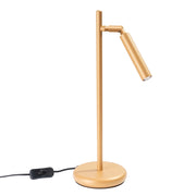 Lampada da tavolo oro, paralume snodabile G9 Velino Pure Lume