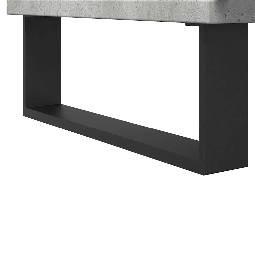 Armadietto da Bagno Grigio Cemento 58x33x60cm in Truciolato 857219