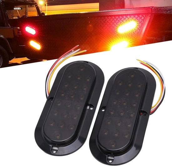 Abitazione per veicoli 12V - Set di luci posteriori LED per auto - 2 pezzi.