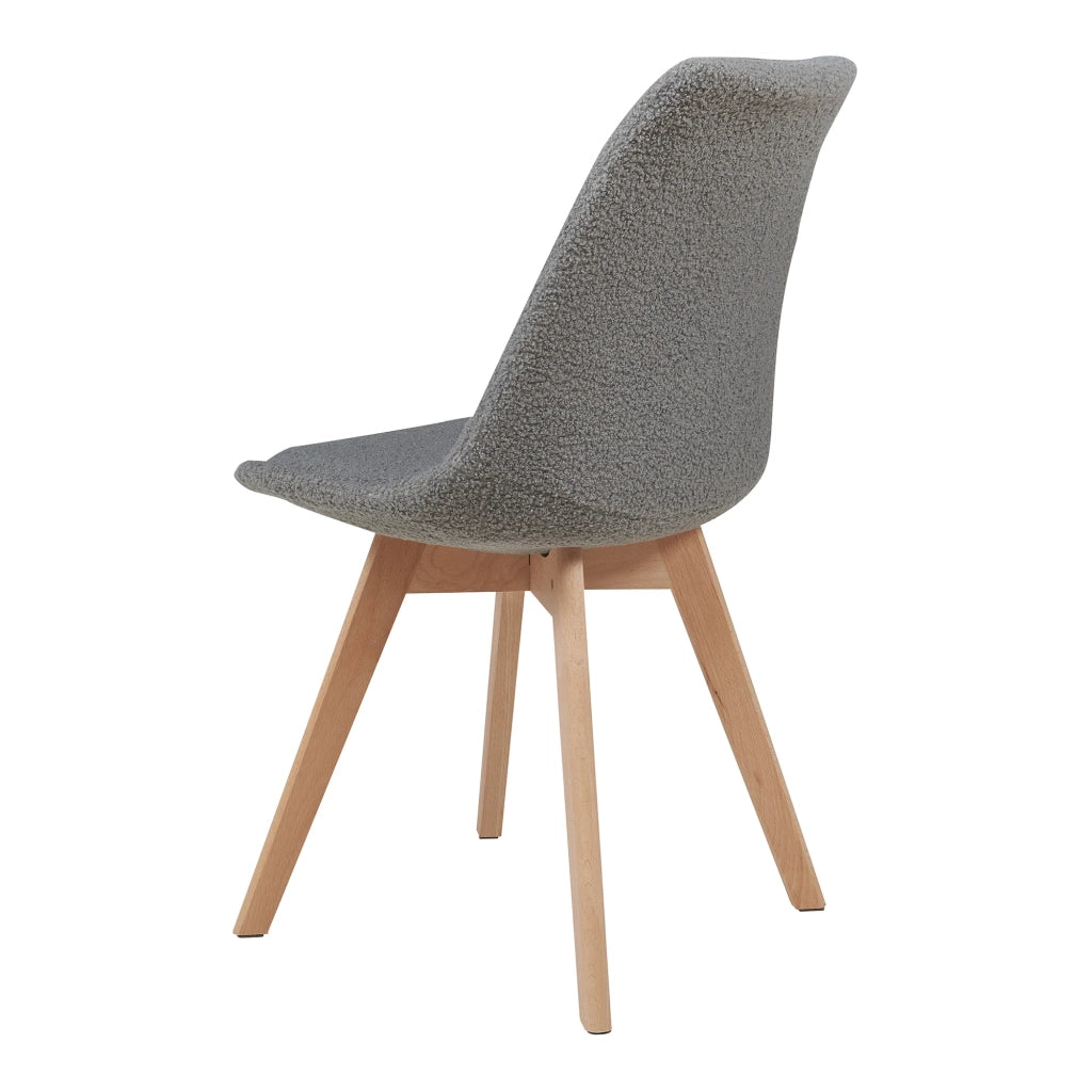 Set di 4 sedie da pranzo 82 x 49 x 54 cm design moderno robuste grigio riccio 03_0009823