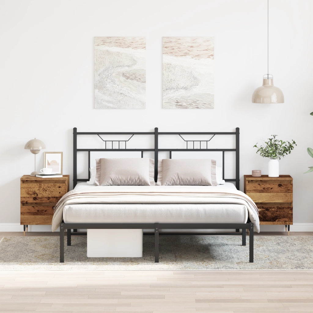 Comodini 2 pcs Legno Vecchio 40x35x50 cm Legno Ingeneered