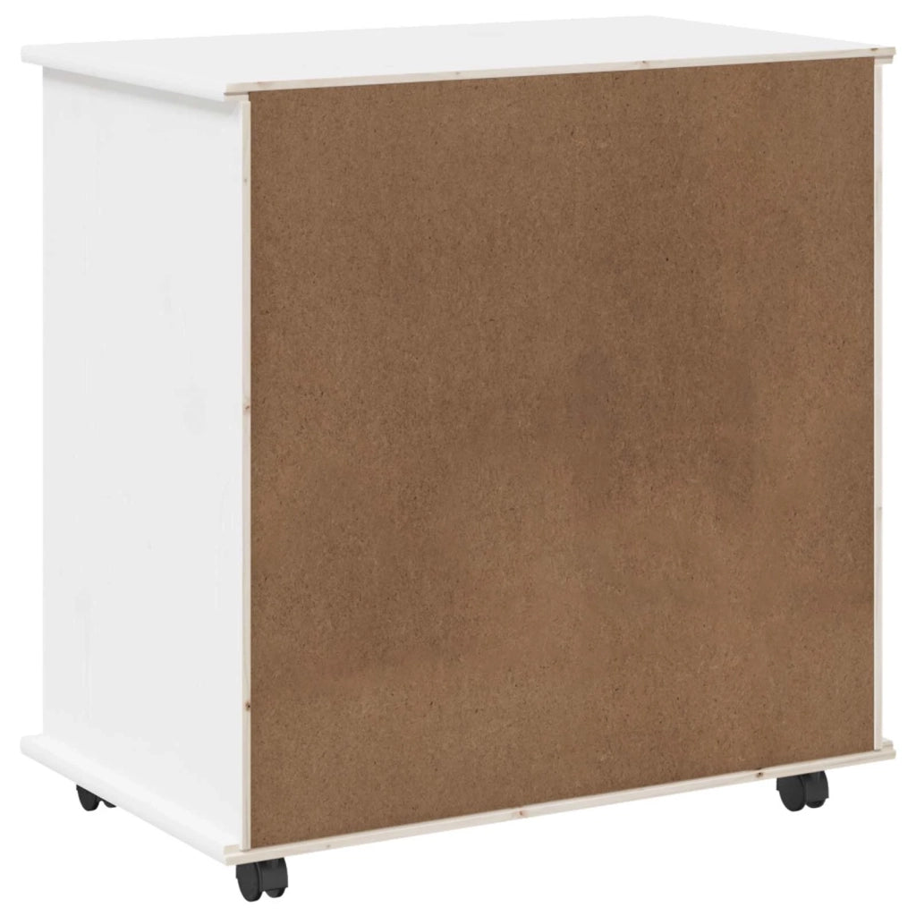 Mobile con Ruote con ruota Bianco 63,5 x 39 x 65,5 cm