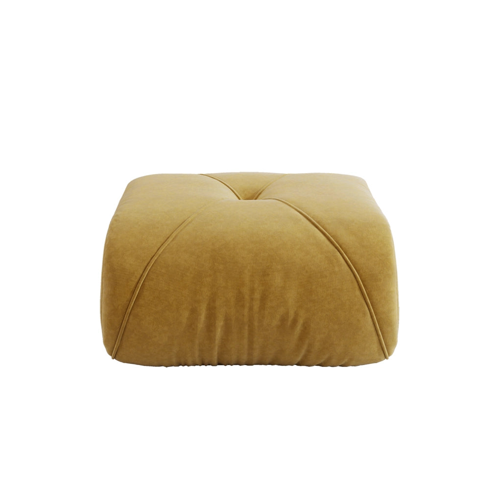 Divano ergonomico in ciniglia giallo